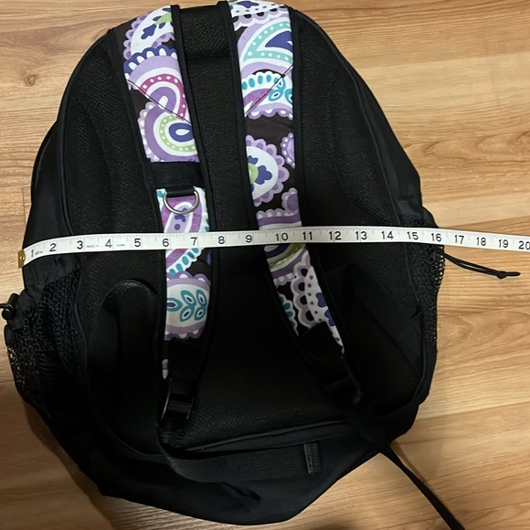 Pottery Barn Teen Black and Purple Paisley Backpack - Picture 9 of 9